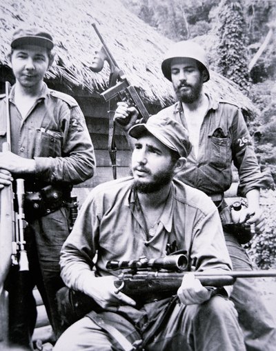 Fidel Castro in den Sierra Maestra Bergen von J.B. and Brown J. Rowbotham