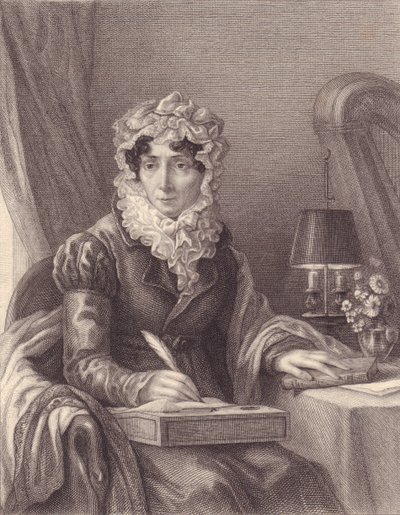 Porträt der französischen Schriftstellerin Stephanie-Felicite Ducrest de Saint Aubin, Madame de Genlis (1746-1830) (Stich) von J.B. and Brown J. Rowbotham