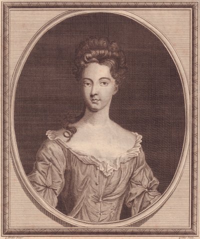 Porträt von Margaret Cecil, Gräfin von Ranelagh (1672 oder 1673-1728), Kupferstich von John Goldar (1729-1795) nach einem Gemälde von G Kneller von J.B. and Brown J. Rowbotham