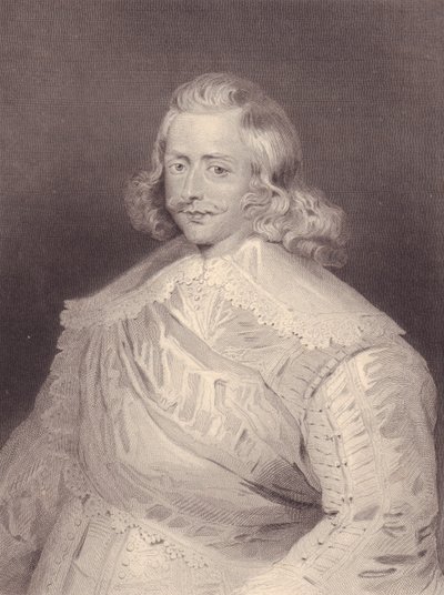 Porträt des spanischen Kardinals und Generals Ferdinand von Habsburg (1609-1641) (Stich) von J.B. and Brown J. Rowbotham