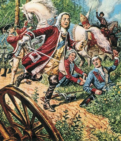 Georg II. in der Schlacht bei Dettingen von C.L. Doughty