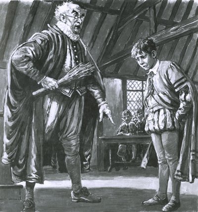 Shakespeare wird als Junge diszipliniert von C.L. Doughty