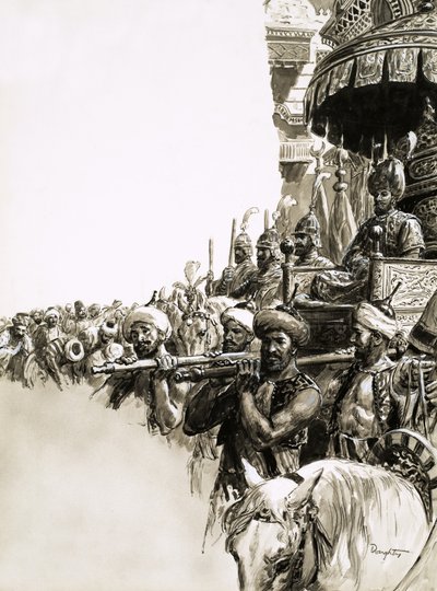Suleiman der Prächtige wurde von den Menschen in Konstantinopel begeistert empfangen von C.L. Doughty