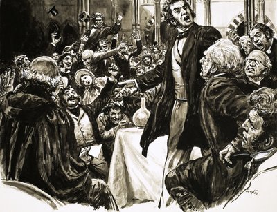 Thomas Huxley auf der Vortragsbühne von C.L. Doughty