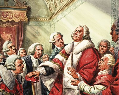William Pitt hält seine letzte Rede im Parlament im Jahr 1778 von C.L. Doughty