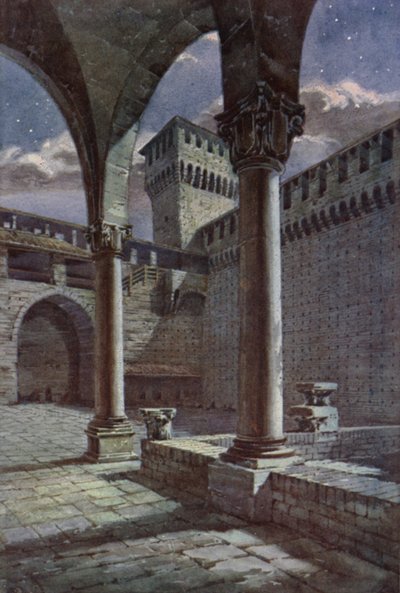 Hof, Castel Sforza, Mailand von C.T.G. Formili