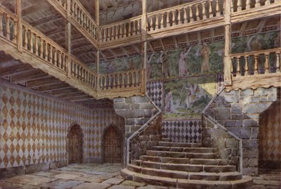 Das Schloss von Fenis, in der Nähe von Nus, Val D