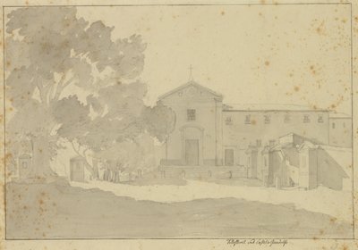 Kapuzinerkloster bei Castel Gandolfo südöstlich von Rom von Christoffer Wilhelm Eckersberg