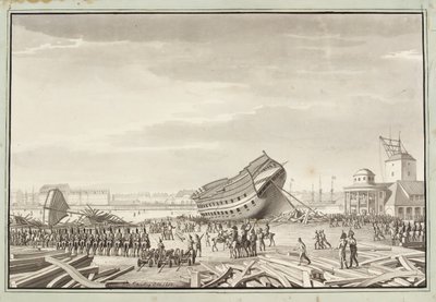 Die letzte Tat der Engländer in Kopenhagen von Christoffer Wilhelm Eckersberg