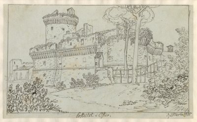 Die Festung in Ostia von Christoffer Wilhelm Eckersberg