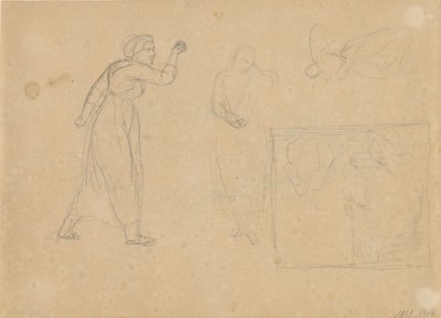 Entwurf zu Die Geschichte eines gefallenen Mädchens, Blatt 1 von Christoffer Wilhelm Eckersberg