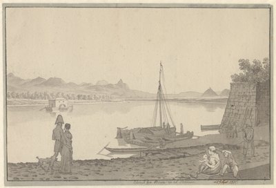 Aussicht von Bonn den Rhein hinauf von Christoffer Wilhelm Eckersberg