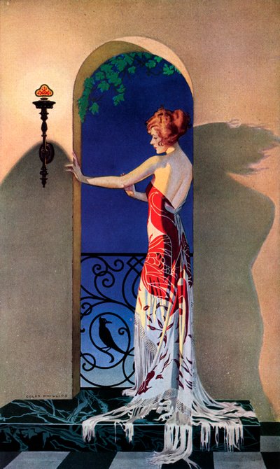 Modische Frau der 1920er Jahre in Spanien, ca. 1925 von C. Coles Phillips