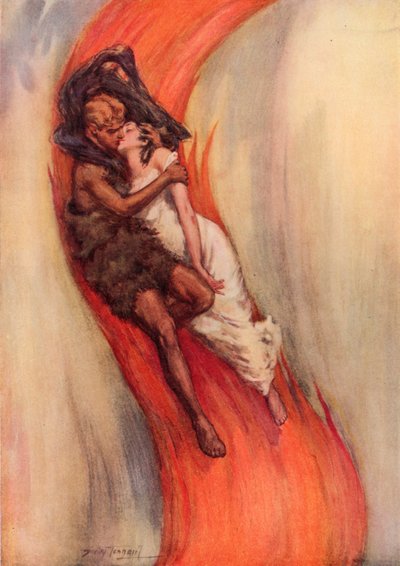 Die Sprache der Liebe (Farblithografie) von C. Dudley (after) Tennant
