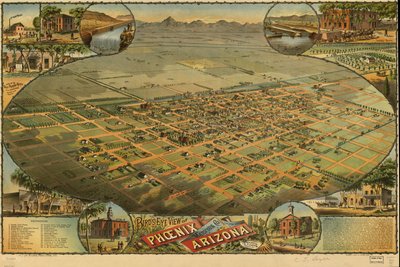 Vogelperspektive von Phoenix, Maricopa Co., Arizona. von C. J.; Byrnes Dyer