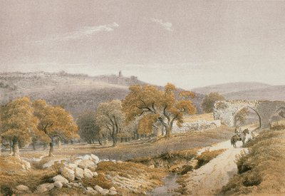 Samaria in einer Radierung von Schacher - Steinkopk J.F. Editore von C. Schacher