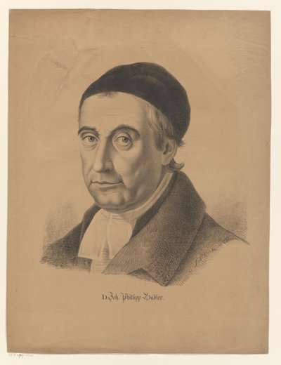 Porträt von Johann Philipp Gabler von C. Schenk