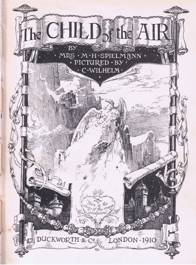 Titelseitengestaltung, aus The Child of the Air, veröffentlicht von Duckworth von C. Wilhelm