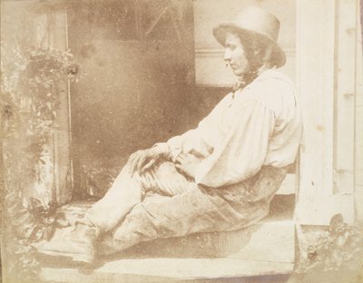 Porträt des Gärtners, möglicherweise David Roderick, späte 1840er von Calvert Jones