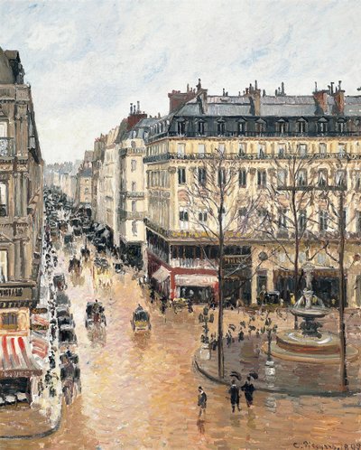 Rue Saint-Honoré am Nachmittag. Regeneffekt, 1897 von Camille Jacob Pissarro