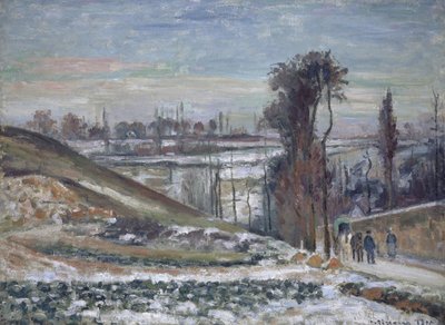 Verschneite Landschaft bei l