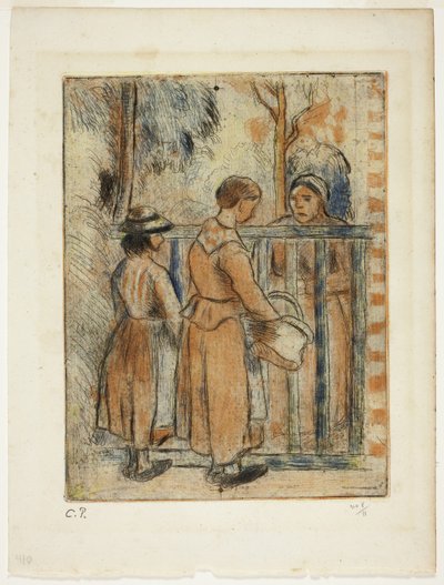Bettlerfrauen, ca. 1894 von Camille Pissarro