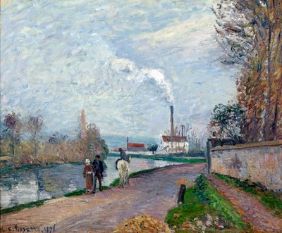 Oise in Pontoise von Camille Pissarro