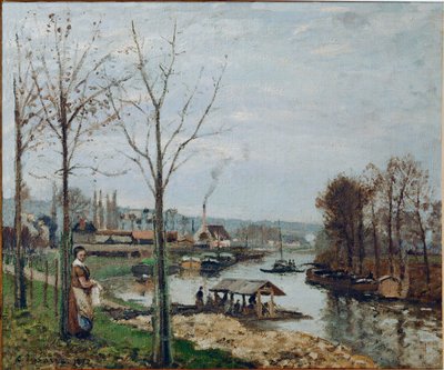 Port-Marly, das Waschhaus von Camille Pissarro