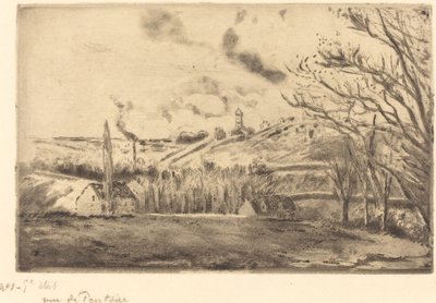 Blick auf Pontoise von Camille Pissarro