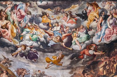 Engel, die Musik spielen (Detail) von Camillo Procaccini