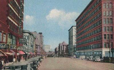 Portage Avenue Blick nach Osten, Winnipeg, Manitoba, Kanada von Canadian Photographer