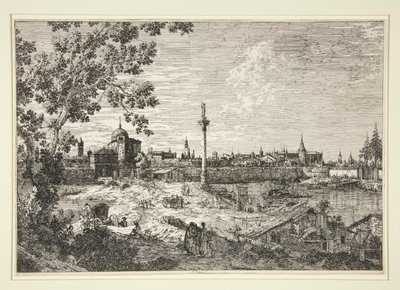 Imaginäre Ansicht von Padua, aus der Serie Vedute (Ansichten) von Canaletto (Giovanni Antonio Canal)