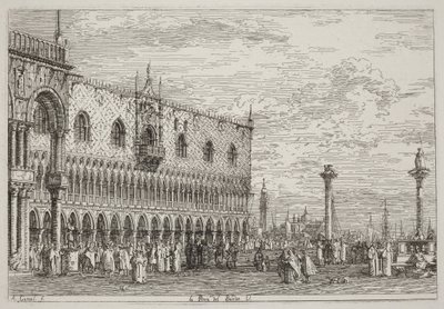 Der Verkündigungsstein. V. [unten rechts] von Canaletto