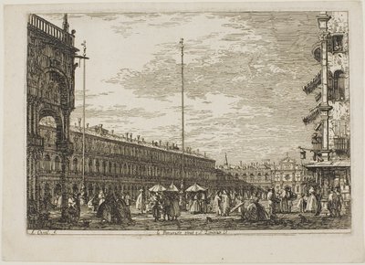 le Procuratie niove e S. Ziminian V., aus Vedute von Canaletto
