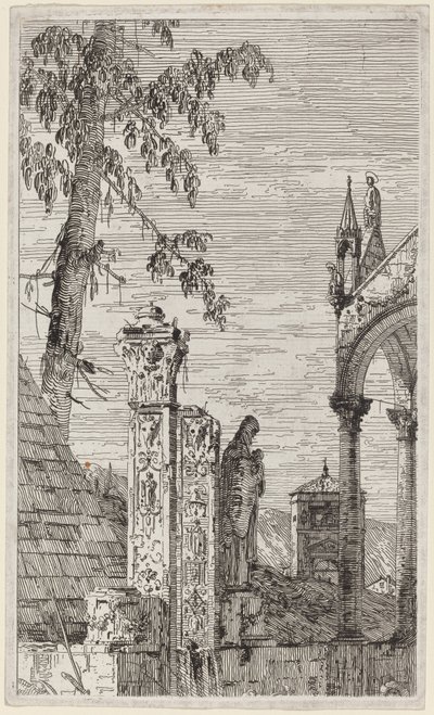 Das Grab des Bischofs, ca. 1735-1746 von Canaletto