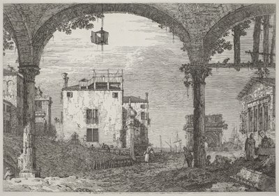 Das Portikus mit der Laterne von Canaletto
