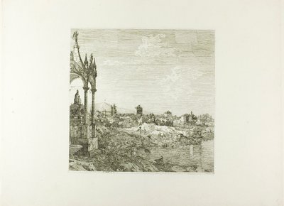 Ansicht einer Stadt mit einem Bischofsgrab, aus Vedute von Canaletto