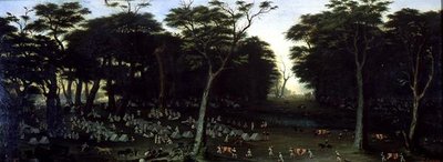 Argentinisches Lager vor Itapiru von Candido Lopez