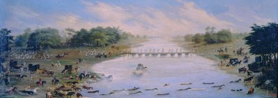 Überquerung des Riachuelo-Flusses, Buenos Aires, Argentinien von Candido Lopez