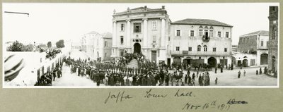 Rathaus von Jaffa, 16. November 1917 von Capt. Arthur Rhodes