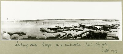 Blick über Gaza und Umbrella Hill, September 1917 von Capt. Arthur Rhodes
