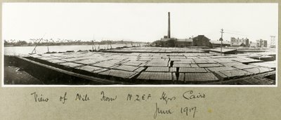 Blick auf den Nil vom N.Z.M.F.A. Hauptquartier, Kairo, Juni 1917 von Capt. Arthur Rhodes