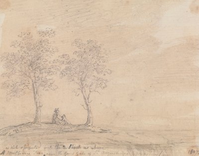 Ein Maulbeerbaum in der Nähe des Großen Tores des St. Augustinus Klosters von Capt. Thomas Hastings
