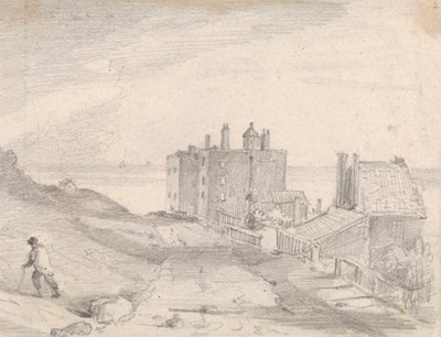 Skizze einer Klippenstraße und Gebäude, Hastings von Capt. Thomas Hastings