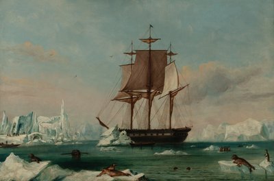 USS Vincennes in Disappointment Bay von Captain Charles (attributed to) Wilkes
