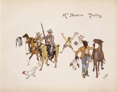 Mr. Besters Geflügel, aus The Leaguer of Ladysmith, 1900 von Captain Clive Dixon