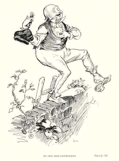 Dickens Charakter: Ein alter verrückter Herr von Captain Edward Henry Handley Read