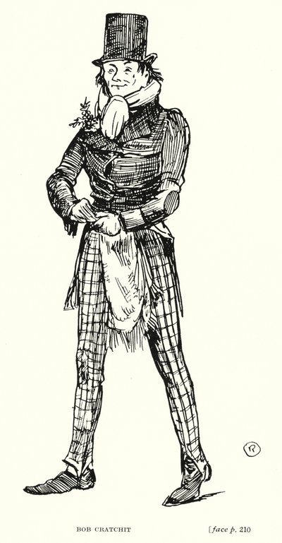 Dickens Charakter: Bob Cratchit von Captain Edward Henry Handley Read