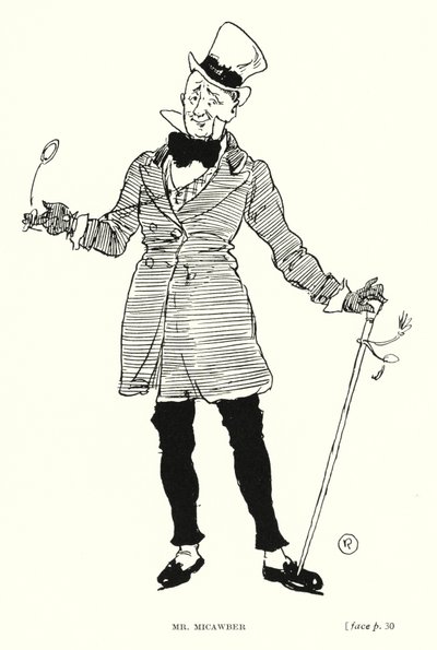Dickens Charakter: Mr. Micawber von Captain Edward Henry Handley Read