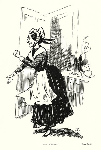 Dickens Charakter: Mrs Raddle von Captain Edward Henry Handley Read